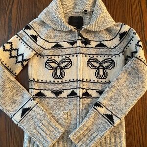 Aritzia TNA Sea to Sky Full Zip Sweater